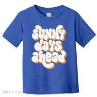 Sunny Days Ahead Retro Summer Toddler T-Shirt thumb 0