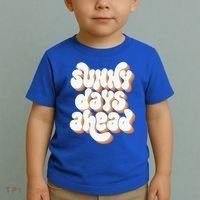Sunny Days Ahead Retro Summer Toddler T-Shirt thumb 2
