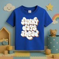 Sunny Days Ahead Retro Summer Toddler T-Shirt thumb 3
