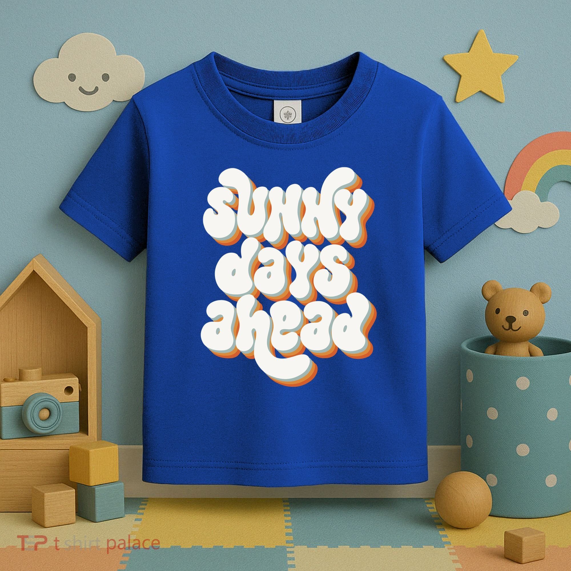 Sunny Days Ahead Retro Summer Toddler T-Shirt