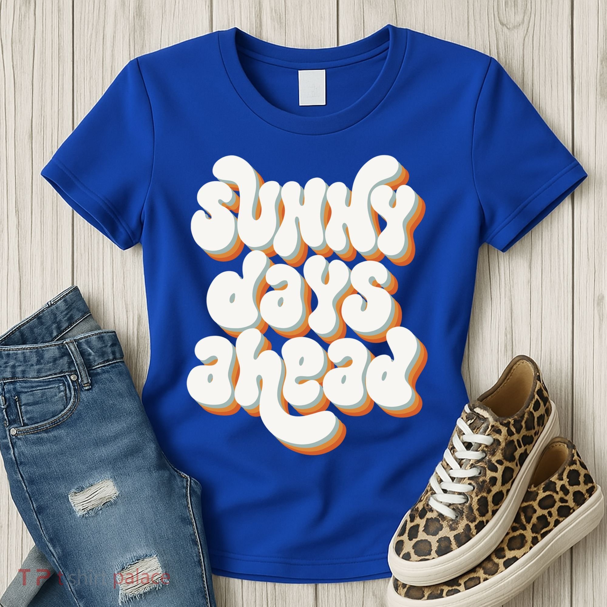 Sunny Days Ahead Retro Summer Women's T-Shirt