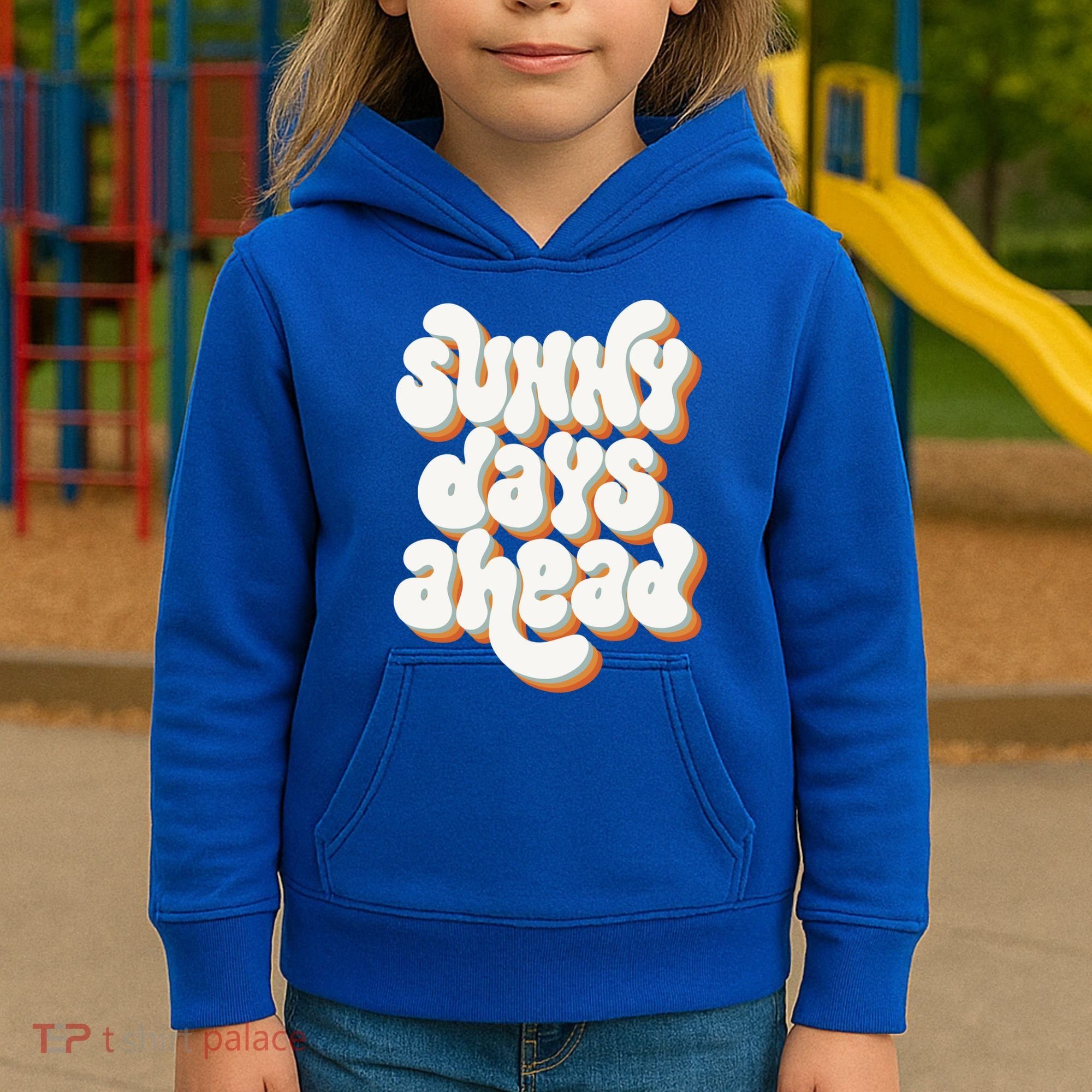 Sunny Days Ahead Retro Summer Kids Hoodie