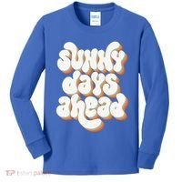 Sunny Days Ahead Retro Summer Kids Long Sleeve Shirt thumb 0