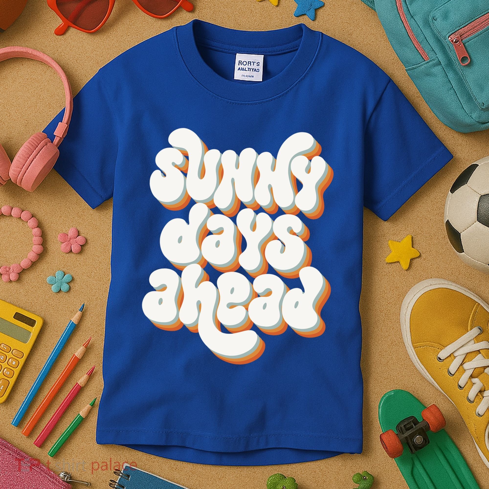 Sunny Days Ahead Retro Summer Kids T-Shirt