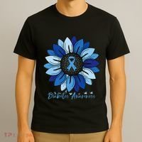 Sunflower Diabetes Awareness Month T-Shirt thumb 3
