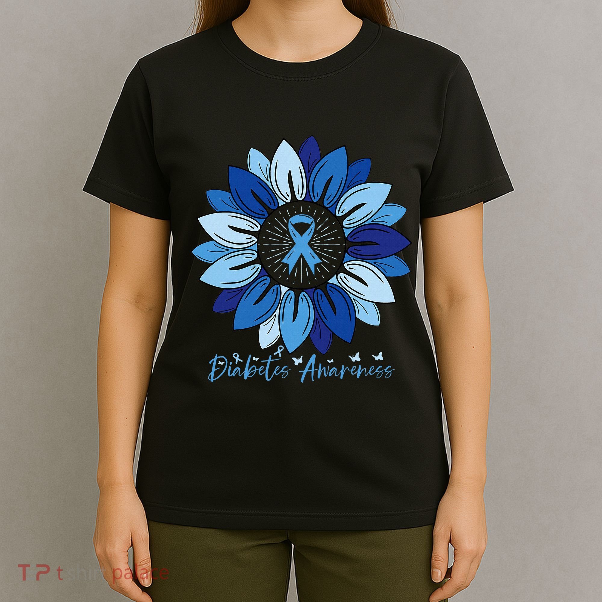 Sunflower Diabetes Awareness Month T-Shirt