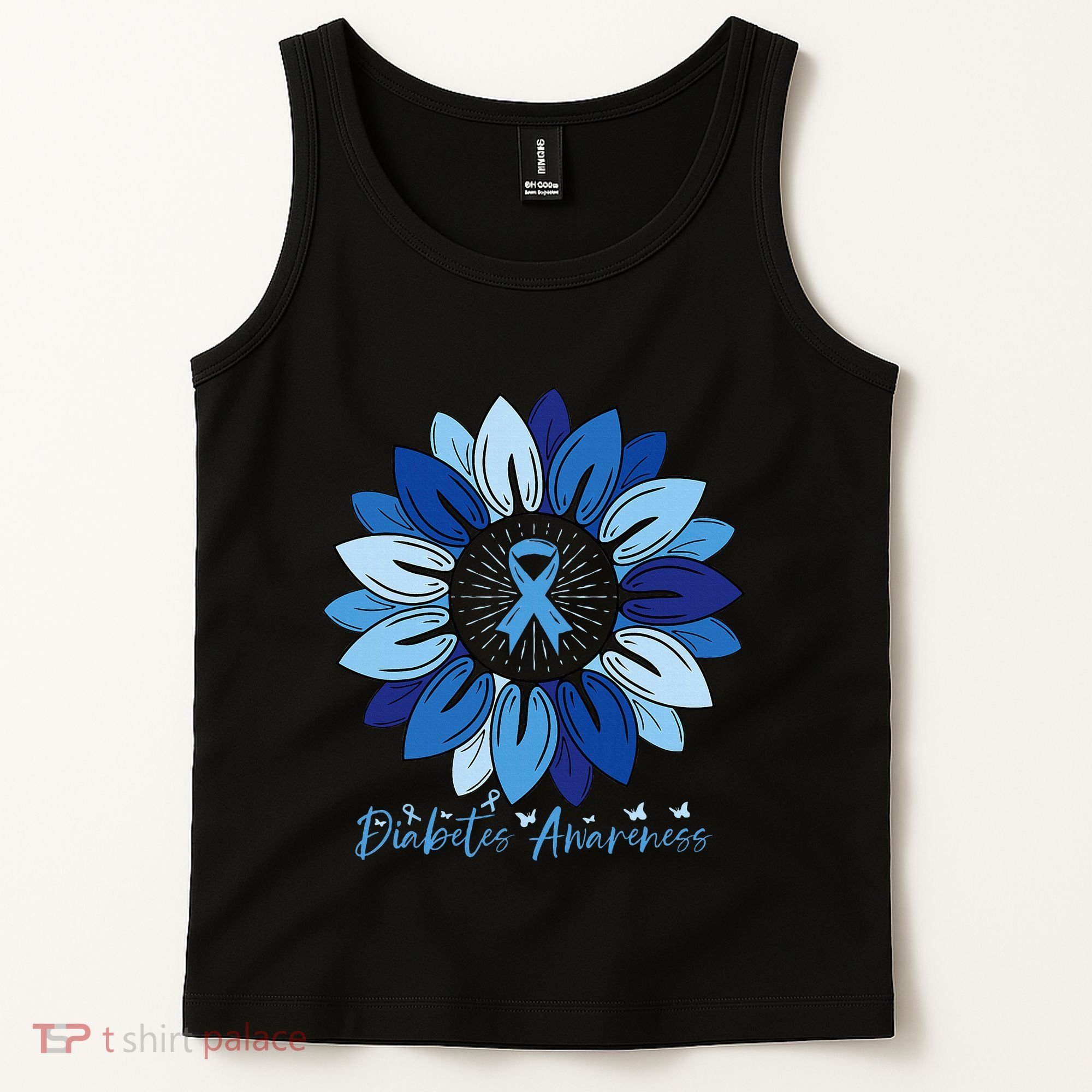 Sunflower Diabetes Awareness Month Tank Top