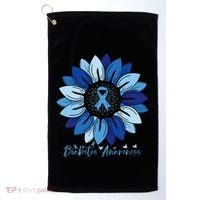 Sunflower Diabetes Awareness Month Golf Towel thumb 0