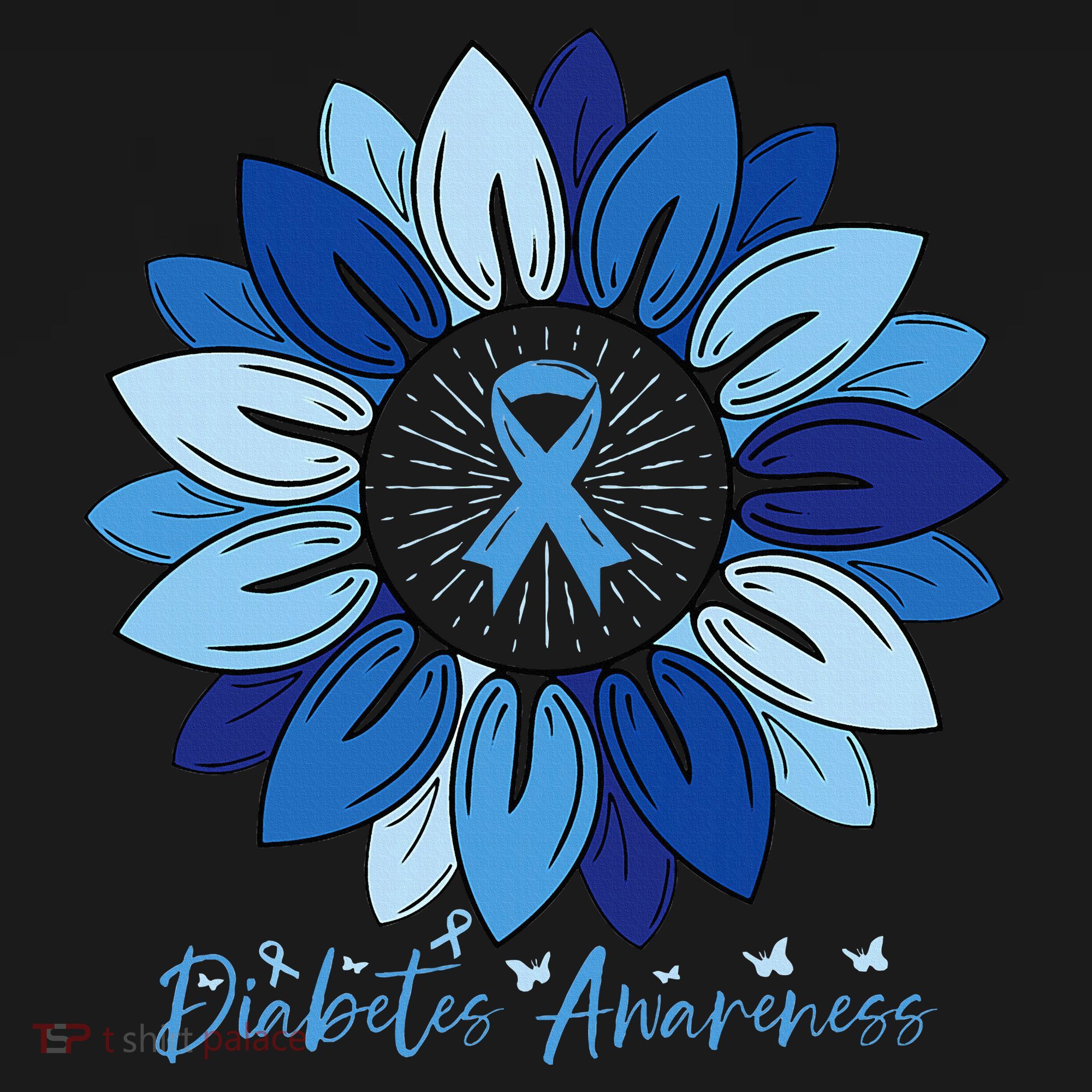 Sunflower Diabetes Awareness Month Toddler T-Shirt