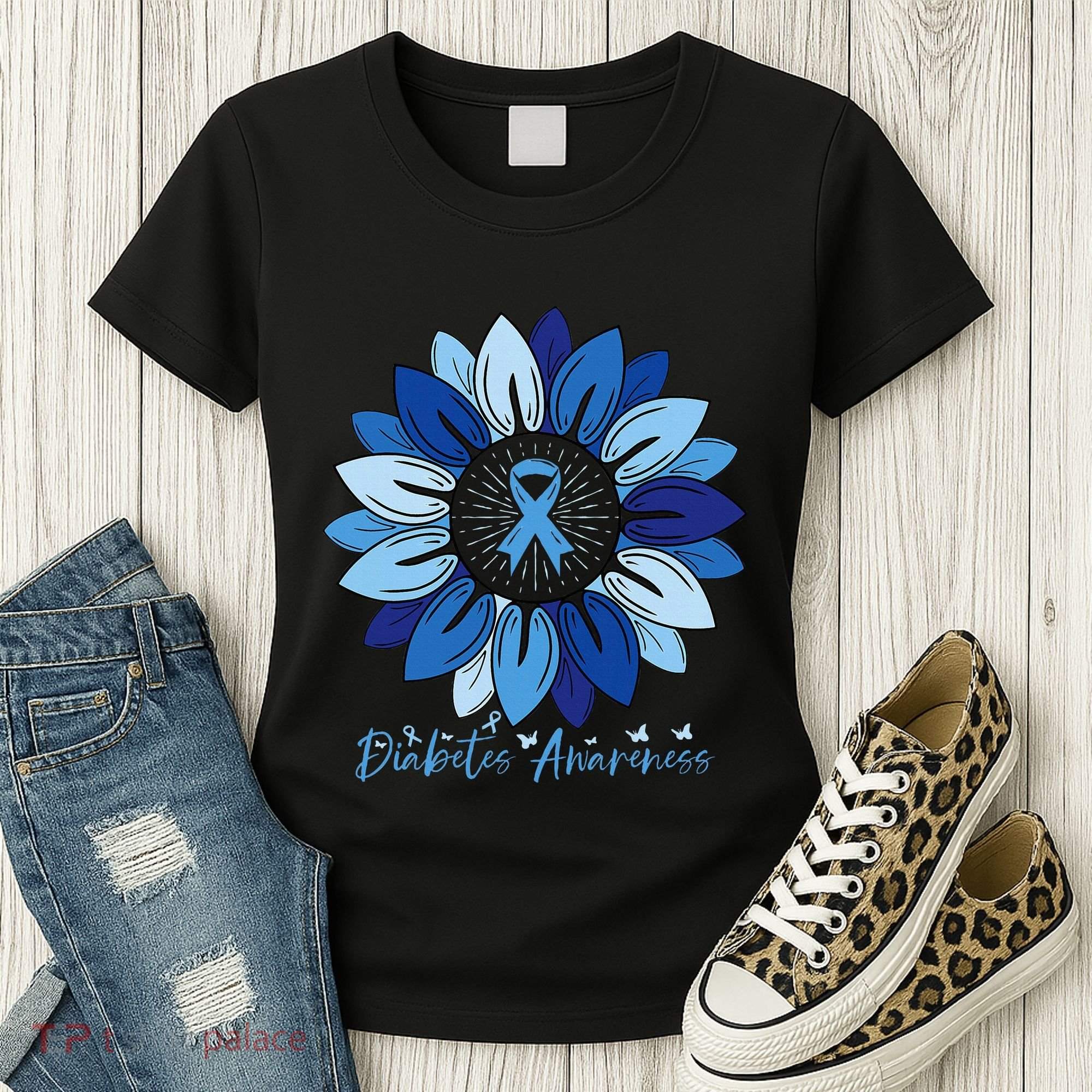 Sunflower Diabetes Awareness Month Women's T-Shirt
