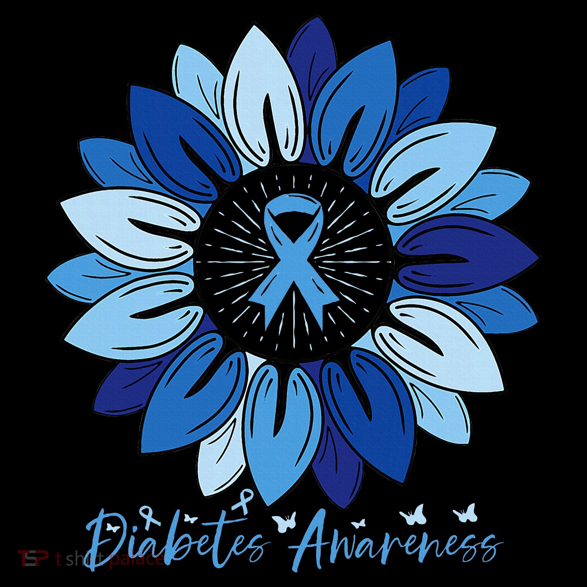 Sunflower Diabetes Awareness Month Women's T-Shirt