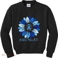 Sunflower Diabetes Awareness Month Kids Sweatshirt thumb 0