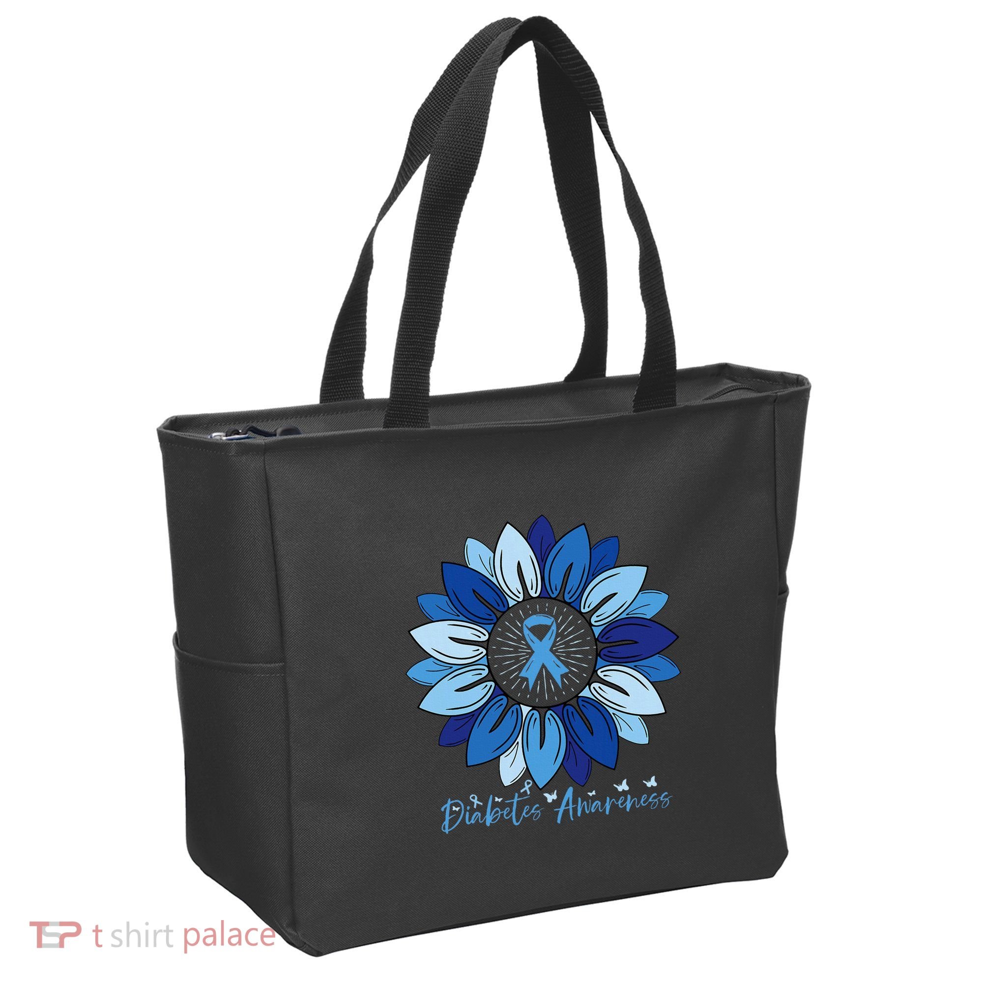 Sunflower Diabetes Awareness Month Tote Bag