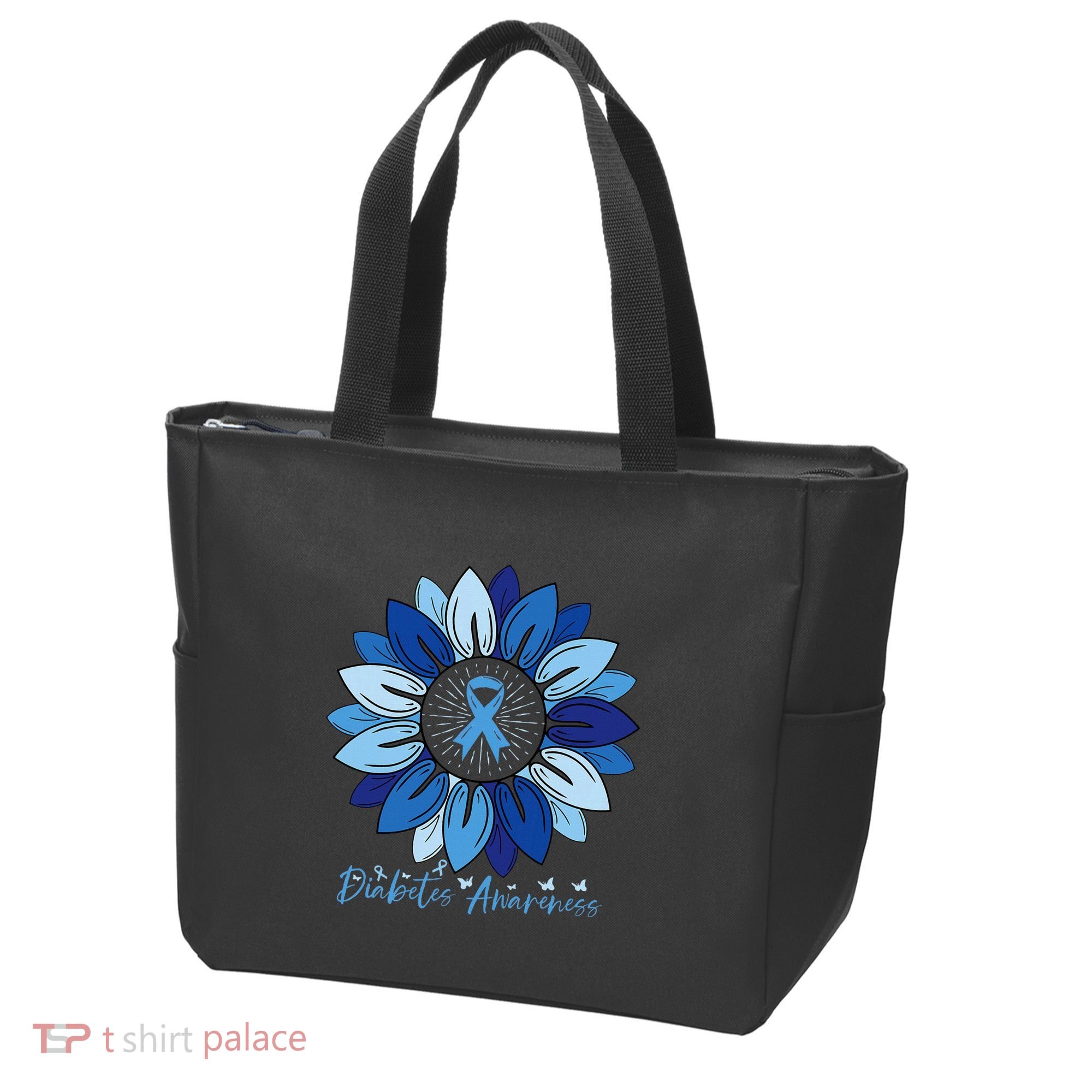 Sunflower Diabetes Awareness Month Tote Bag