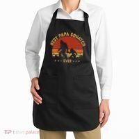 Sasquatch Dad Best Papa Squatch Ever Bigfoot Dad Fathers Day Apron thumb 2