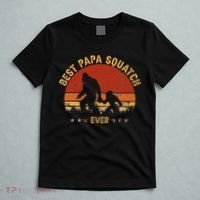 Sasquatch Dad Best Papa Squatch Ever Bigfoot Dad Fathers Day T-Shirt thumb 5