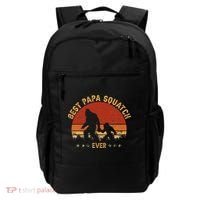 Sasquatch Dad Best Papa Squatch Ever Bigfoot Dad Fathers Day Backpack thumb 0