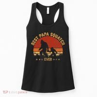 Sasquatch Dad Best Papa Squatch Ever Bigfoot Dad Fathers Day Women's Tank Top thumb 0