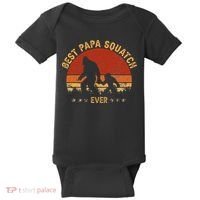Sasquatch Dad Best Papa Squatch Ever Bigfoot Dad Fathers Day Baby Bodysuit thumb 0