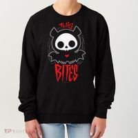 Skelanimals Diego Bat This Bites Red Halloween Spooky Logo Women's Sweatshirt thumb 0