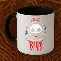 Skelanimals Diego Bat This Bites Red Halloween Spooky Logo Coffee Mug thumb 2