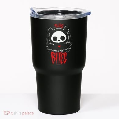 Skelanimals Diego Bat This Bites Red Halloween Spooky Logo Tumbler