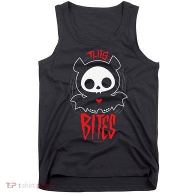 Skelanimals Diego Bat This Bites Red Halloween Spooky Logo Tank Top