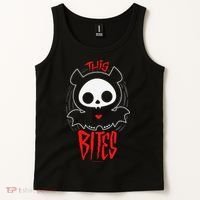Skelanimals Diego Bat This Bites Red Halloween Spooky Logo Tank Top thumb 2