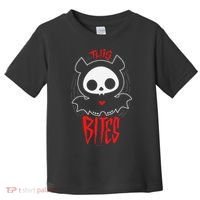 Skelanimals Diego Bat This Bites Red Halloween Spooky Logo Toddler T-Shirt thumb 0