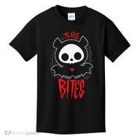 Skelanimals Diego Bat This Bites Red Halloween Spooky Logo Kids T-Shirt thumb 0