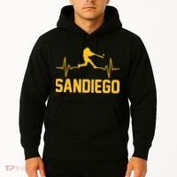San Diego Baseball Player Heartbeat Hoodie thumb 2