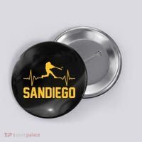 San Diego Baseball Player Heartbeat Button thumb 0