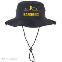 San Diego Baseball Player Heartbeat Bucket Hat thumb 0