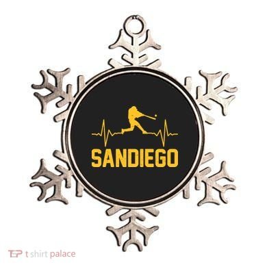 San Diego Baseball Player Heartbeat Ornament