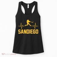 San Diego Baseball Player Heartbeat Women's Tank Top thumb 0