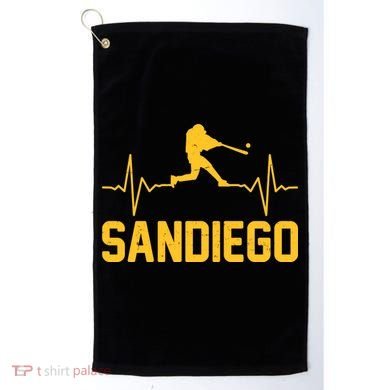 San Diego Baseball Player Heartbeat Golf Towel