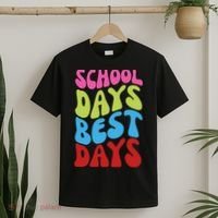 School Days Best Days Colorful T-Shirt thumb 2