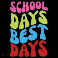 School Days Best Days Colorful T-Shirt thumb 7