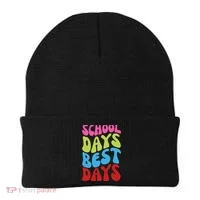 School Days Best Days Colorful Beanie thumb 0