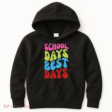 School Days Best Days Colorful Kids Hoodie