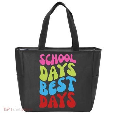 School Days Best Days Colorful Tote Bag