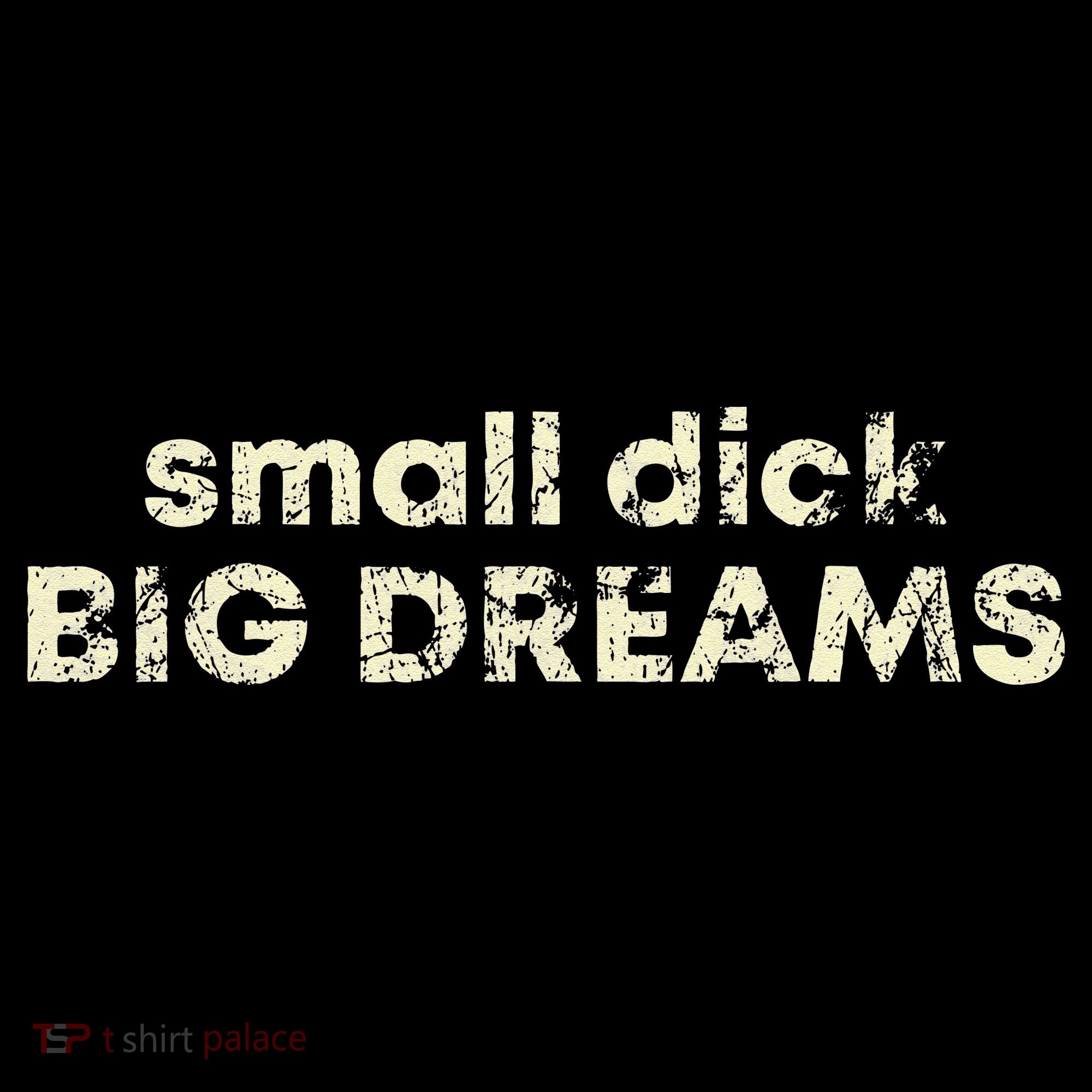 Small Dick Big Dreams Funny Men Hoodie