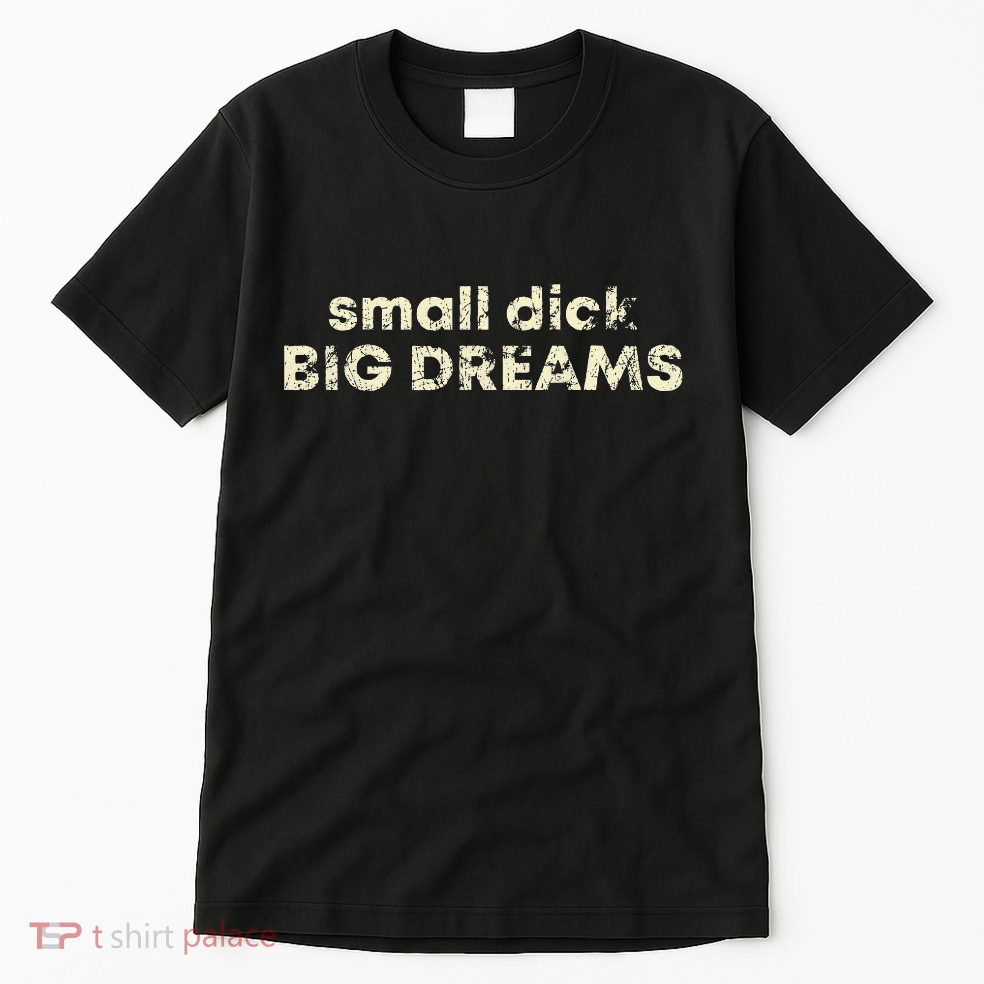 Small Dick Big Dreams Funny Men Tall T-Shirt