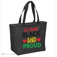 So Damn Black And Proud For Me For Black History Month Gift Tote Bag thumb 2