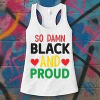 So Damn Black And Proud For Me For Black History Month Gift Women's Tank Top thumb 3