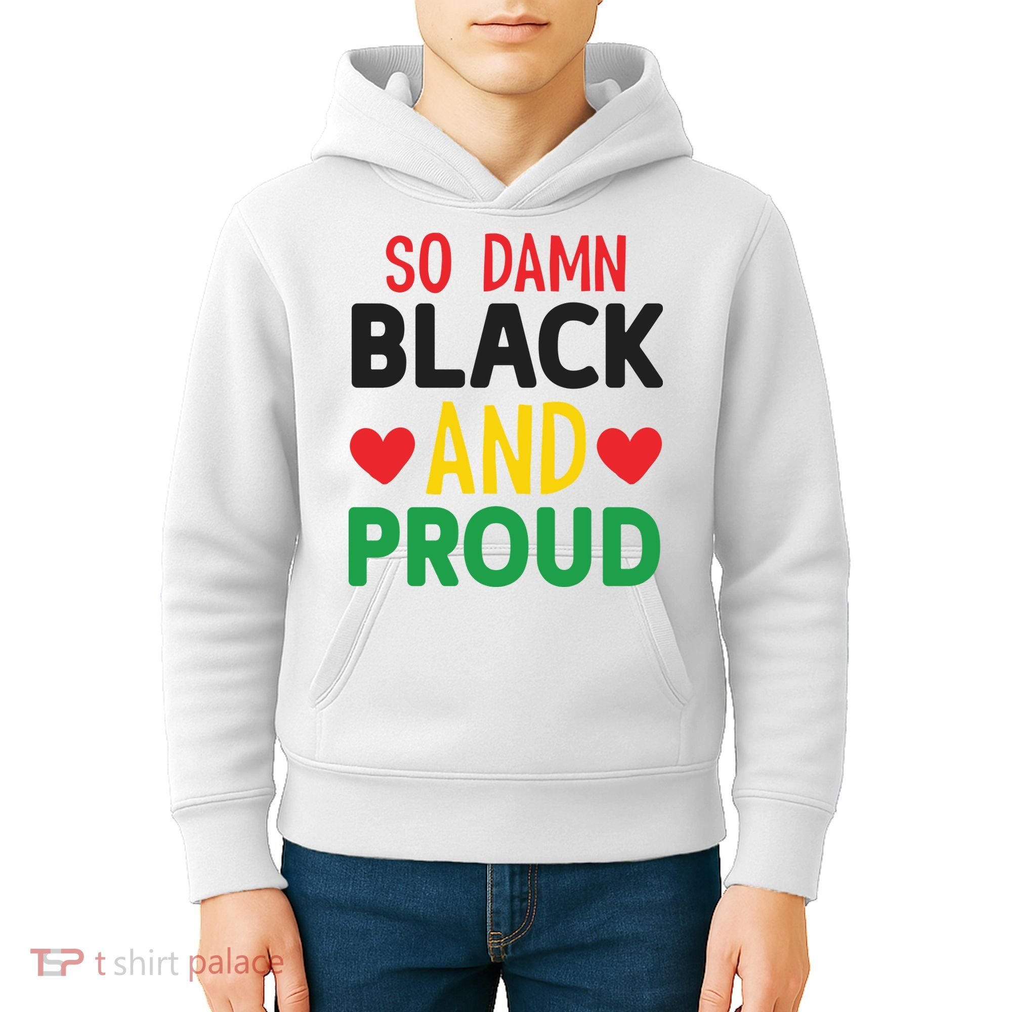 So Damn Black And Proud For Me For Black History Month Gift Kids Hoodie