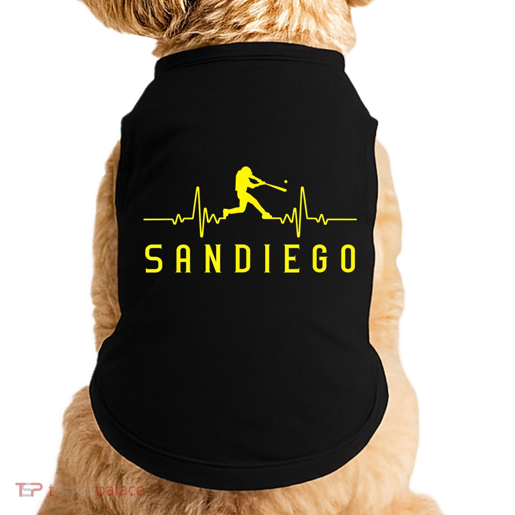 San Diego Baseball Heartbeat SD Game Day Padre Doggie Tank