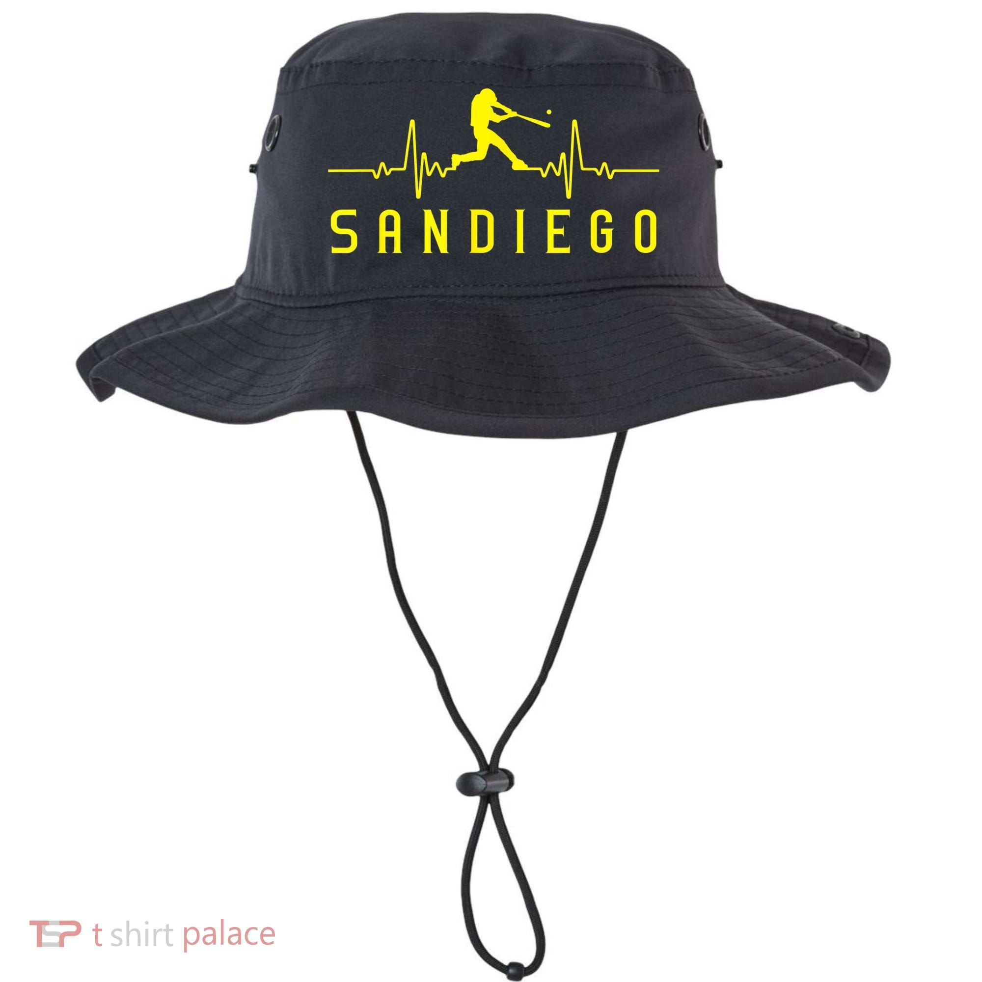 San Diego Baseball Heartbeat SD Game Day Padre Bucket Hat