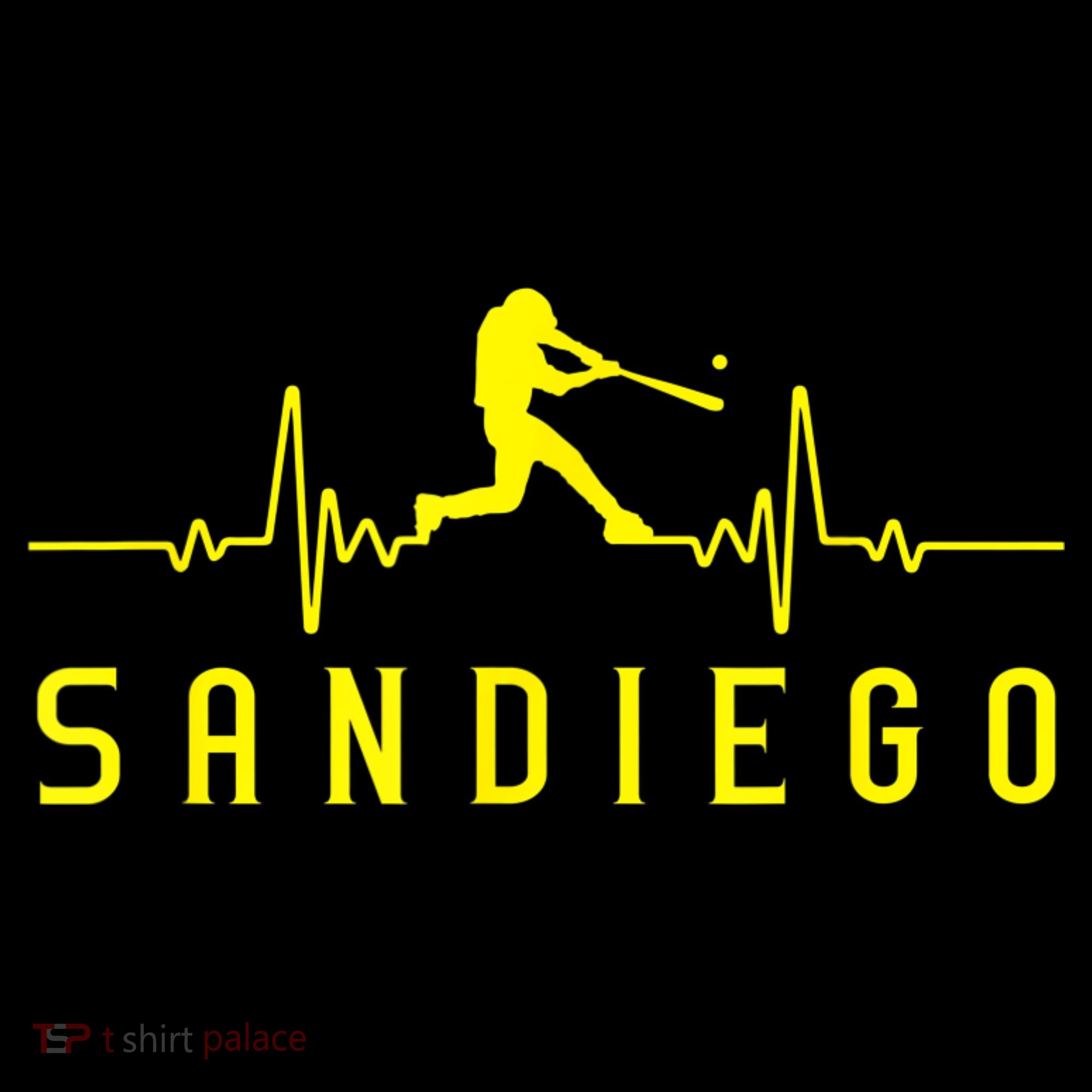 San Diego Baseball Heartbeat SD Game Day Padre Women's Hoodie
