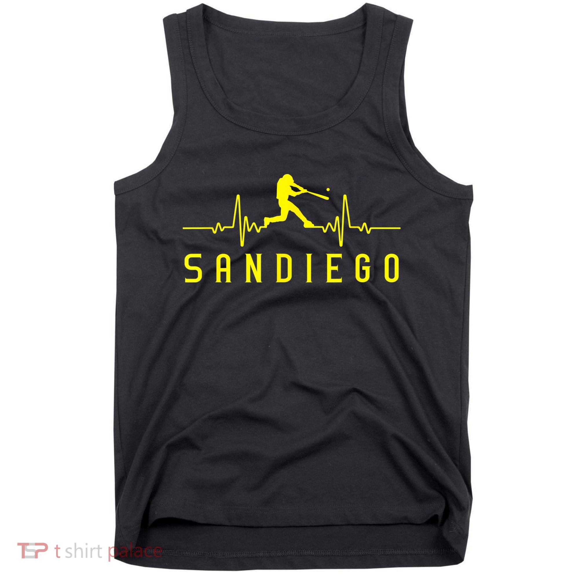 San Diego Baseball Heartbeat SD Game Day Padre Tank Top